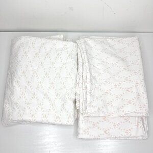 RESTORATION HARDWARE Baby & Child 1 PC Twin Flat Top Sheet 4 PC Pillowcases